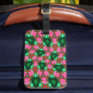 Cute Desert Rose Pattern Luggage Tag
