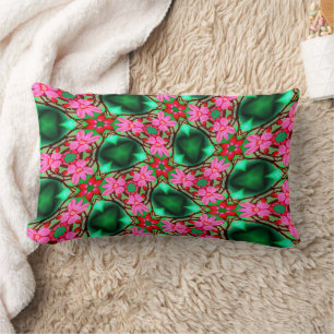 Cute Desert Rose Pattern Lumbar Cushion