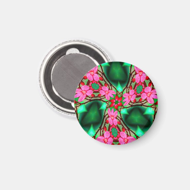 Cute Desert Rose Pattern Magnet (Front/Back)