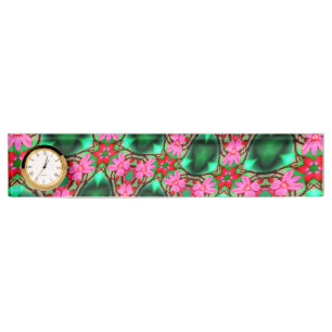 Cute Desert Rose Pattern Nameplate