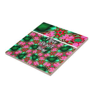 Cute Desert Rose Pattern Tile