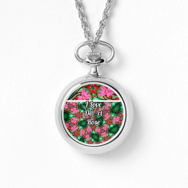 Cute Desert Rose Pattern Watch (Front)
