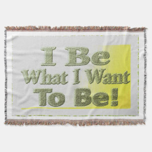Cute Design About "I Be"  T-Shirt Throw Pillow Tri Blanket
