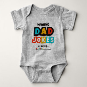 Cute Design Dad Jokes Loading For Father's Day Baby Bodysuit