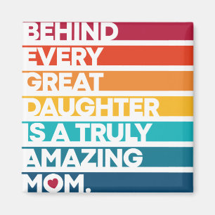 Cute Design Expression Text for Mother's Day  Magnet