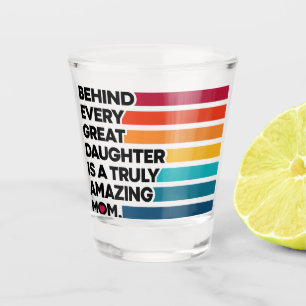 Cute Design Expression text for Mothers day Shot Glass