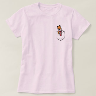 cute design pocket pal in pink T-Shirt