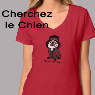 Cute Detective Sherlock Pug Dog Lover Hobo Photo  T-Shirt