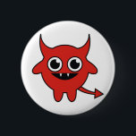 Cute Devil 6 Cm Round Badge<br><div class="desc">The cutest little devil to ever leap up out of the underworld.  Great for halloween and spooky nights out!</div>