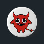 Cute Devil 6 Cm Round Badge<br><div class="desc">The cutest little devil to ever leap up out of the underworld.  Great for halloween and spooky nights out!</div>