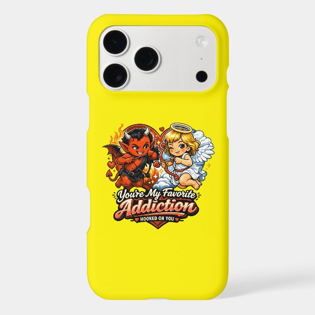 Cute Devil & Angel Valentine Day Love Design (Back)