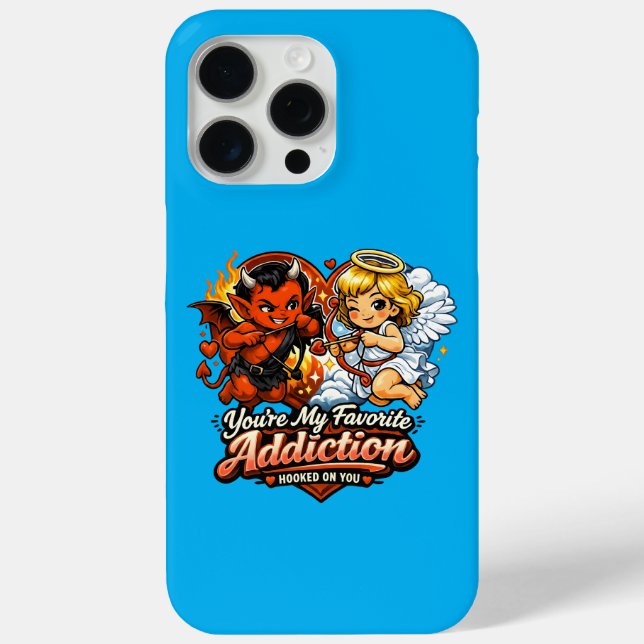 Cute Devil & Angel Valentine Day Love Design Case-Mate iPhone Case (Back)