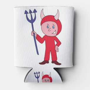 Cute Devil Halloween Costume Can Cooler