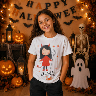 Cute Devilishly Cute Little Devil Halloween T-Shirt