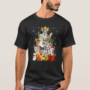 Cute Devon Rex Cat Christmas Tree Ornament Cat  Xm T-Shirt