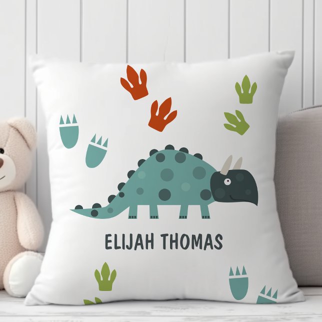   Cute Dino Footprint  Cushion (Creator Uploaded)