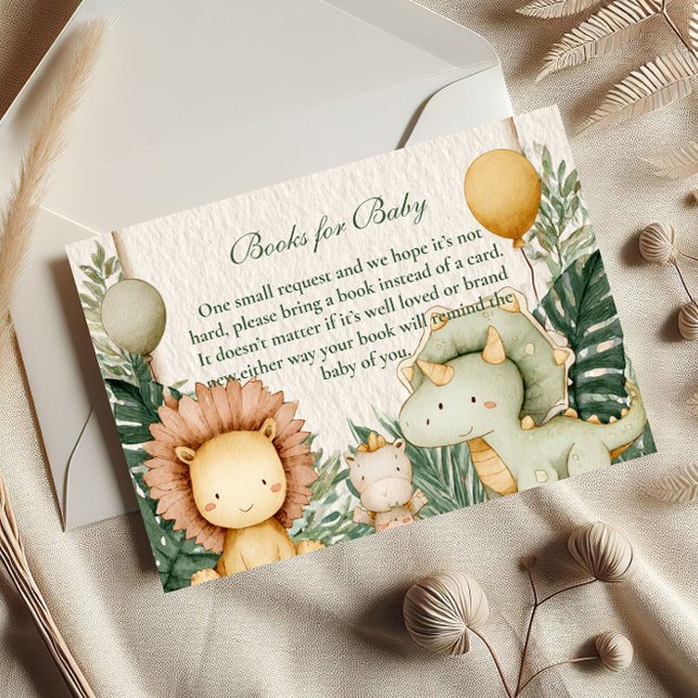 Cute Dino Jungle Books for Baby  Enclosure Card (Creator Uploaded)