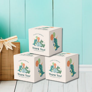 Cute Dino-Mite Dinosaur Birthday Thank You Favour Box