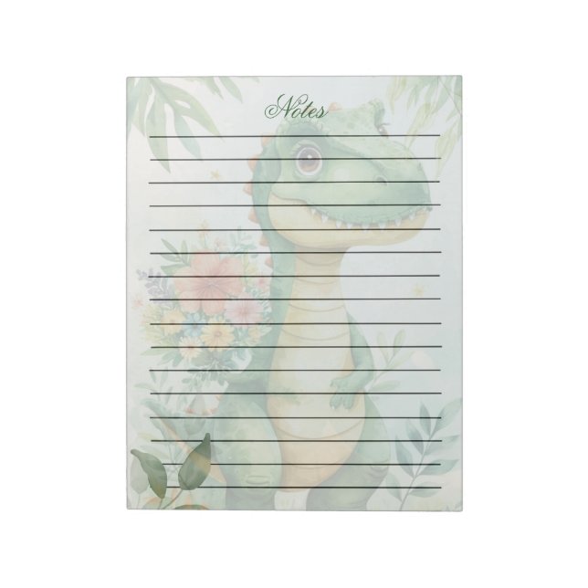 Cute Dino Notepad (Rotated)