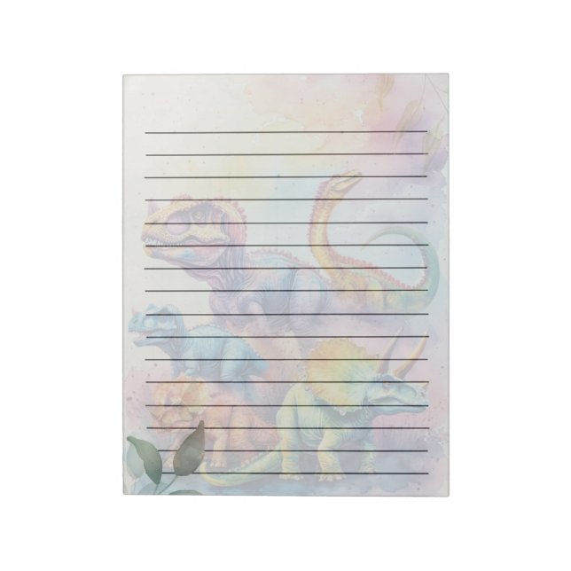 Cute Dino Notepad (Rotated)