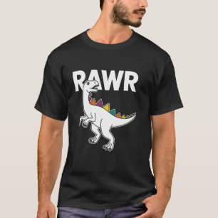 Cute Dino Rawr Dinosaur Roaring Funny Kid Dino Car T-Shirt