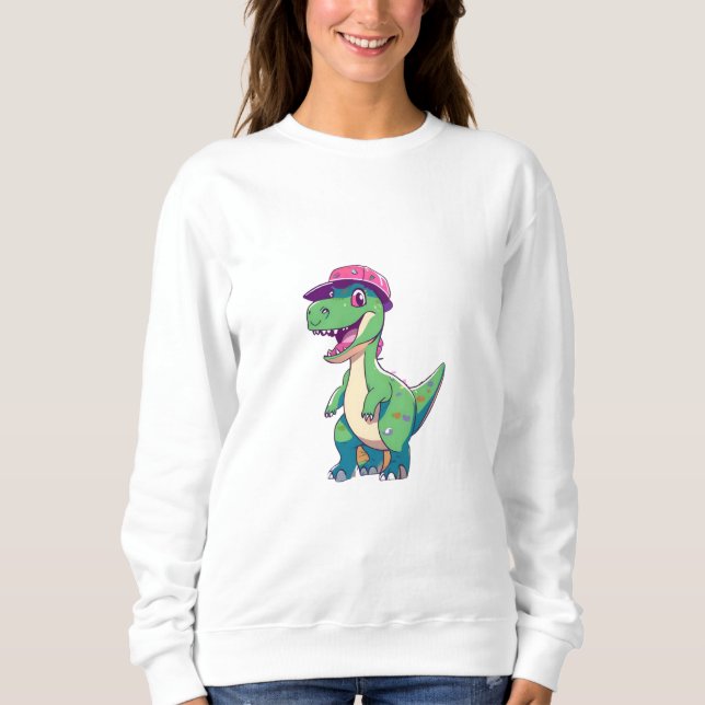 cute dino sweatshirt (Front)
