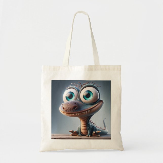Cute Dino Tote Bag (Front)