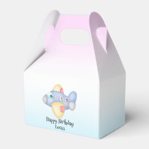 Cute dinosaur aeroplane Student kids Birthday part Favour Box