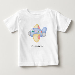 Cute dinosaur aircraft Student kids Birthday party Baby T-Shirt