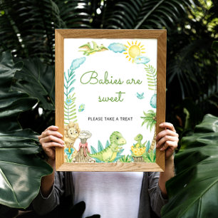 Cute Dinosaur Babies are Sweet Poster