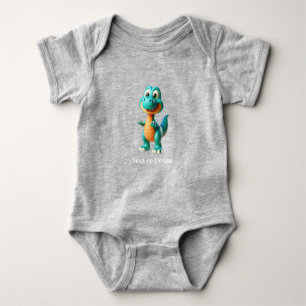 Cute Dinosaur Baby Bodysuit