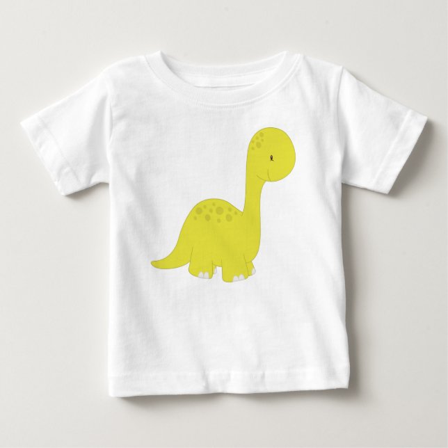 Cute Dinosaur, Baby Dinosaur, Dino, Brontosaurus T-Shirt (Front)