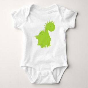 Cute Dinosaur, Baby Dinosaur, Dino, Stegosaurus Baby Bodysuit