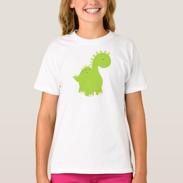 Cute Dinosaur, Baby Dinosaur, Dino, Stegosaurus T-Shirt (Front)