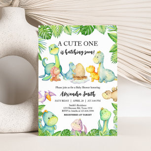 Cute Dinosaur Baby Shower  Invitation