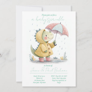 Cute Dinosaur Baby Sprinkle Invitation