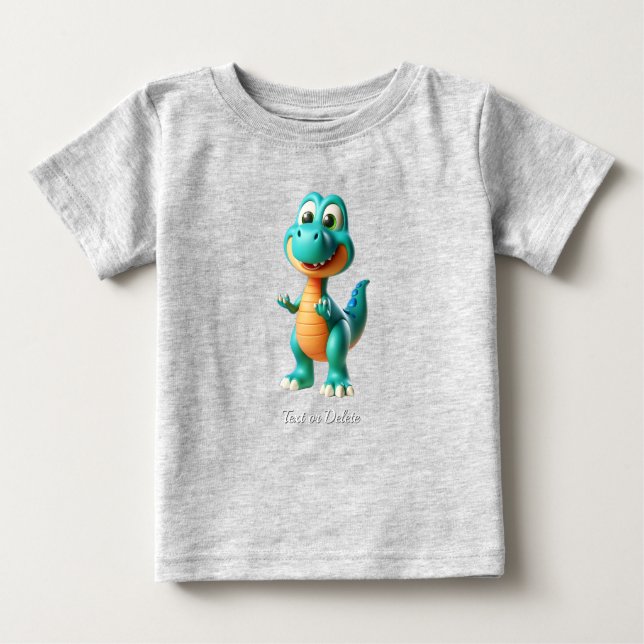 Cute Dinosaur Baby T-Shirt (Front)