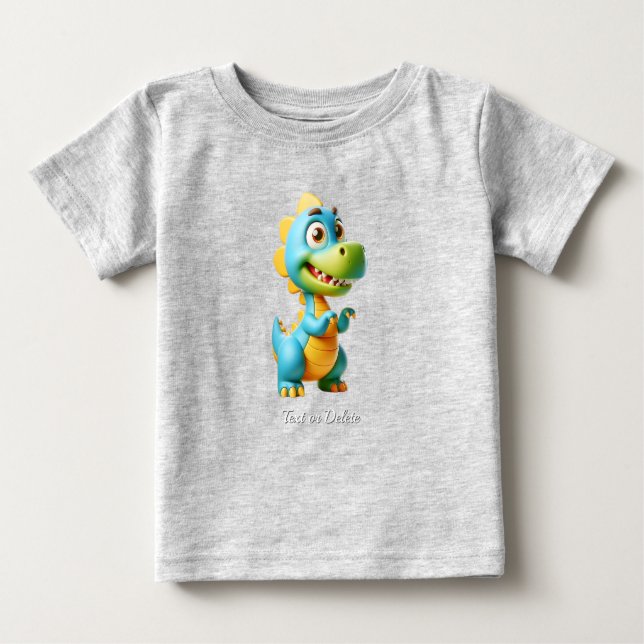 Cute Dinosaur Baby T-Shirt (Front)