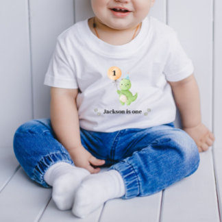 Cute Dinosaur Birthday Baby T-Shirt