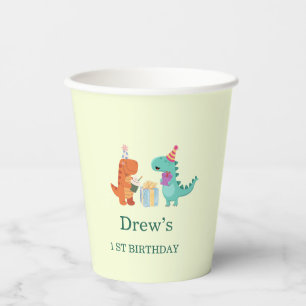 Cute Dinosaur Birthday Party Cups