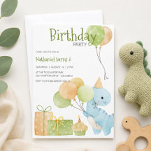 Cute Dinosaur Birthday Party 
