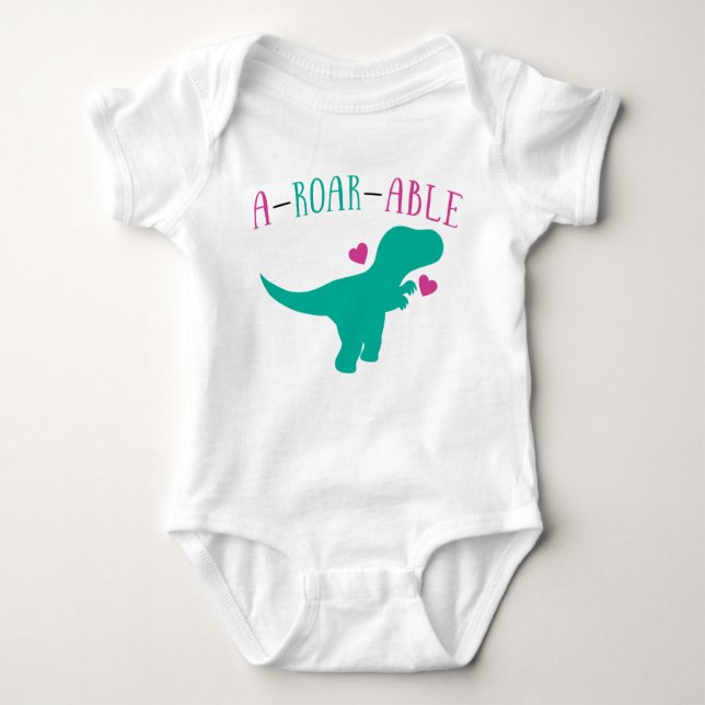 Cute Dinosaur Bodysuit Sleeper (Front)