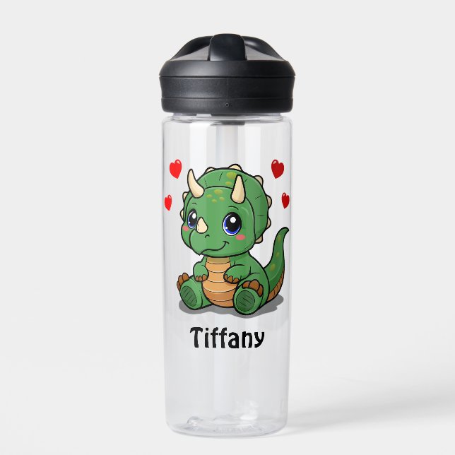 Cute Dinosaur CamelBak Water Bottle – Add name (Front)