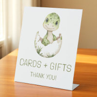 Cute Dinosaur Cards and Gifts Baby Shower Sign
