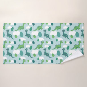 Cute dinosaur cartoon animals bath towel