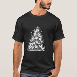 Cute Dinosaur Christmas Tree Festive Xmas T-Shirt