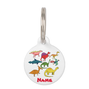 Cute Dinosaur Collection Thunder_Cove Pet Tag