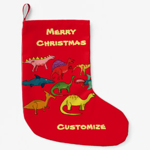 Cute Dinosaur Collection Thunder_Cove  Small Christmas Stocking