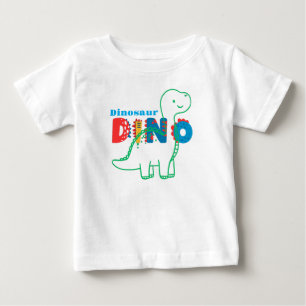 Cute Dinosaur Customise Kids Baby T-Shirt