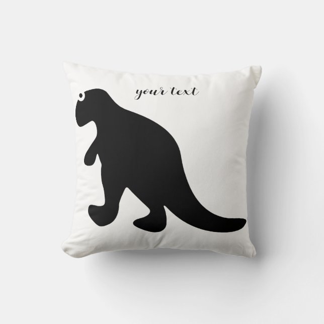 Cute Dinosaur Decorative Throw Pillow (Front)